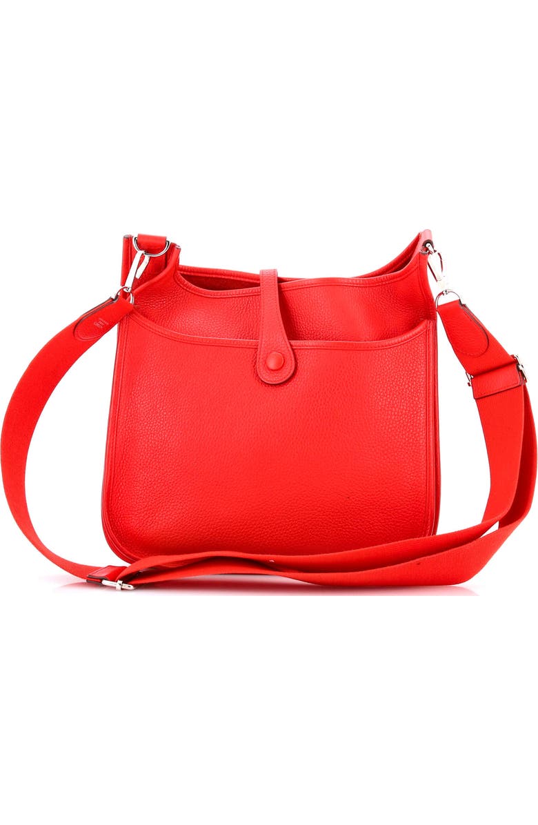 Pre-Owned Hermes Evelyne Bag Gen III Clemence PM, Alternate, color, Rouge De Coeur