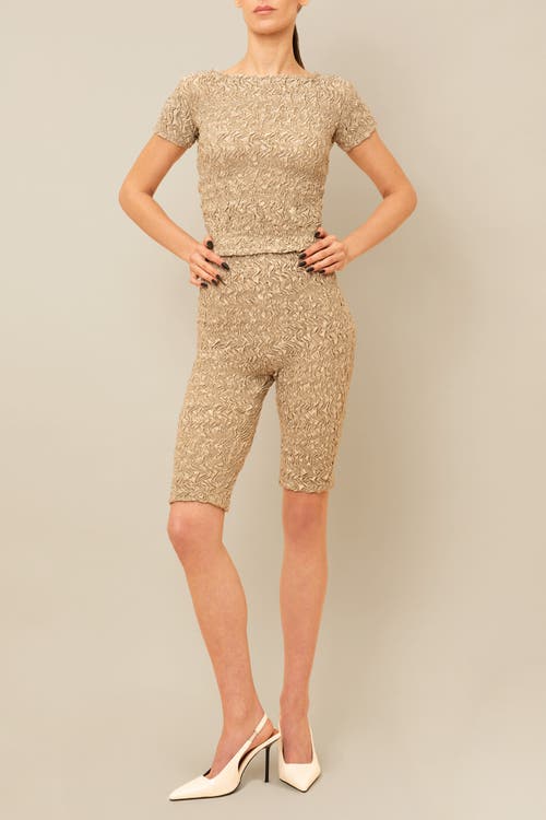 Contessa Mills Blair Cozy Elevated Cotton T-shirt In Gray