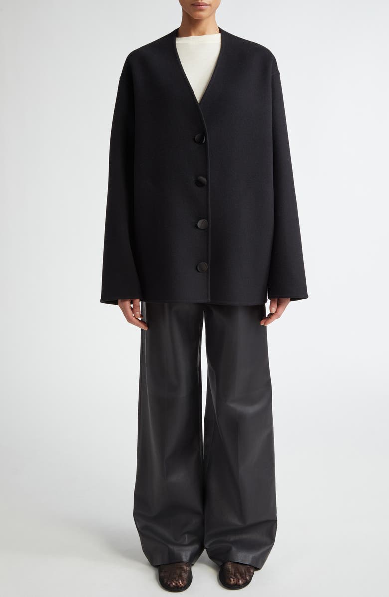 FFORME Carter Double Face Wool Jacket, Alternate, color, Black