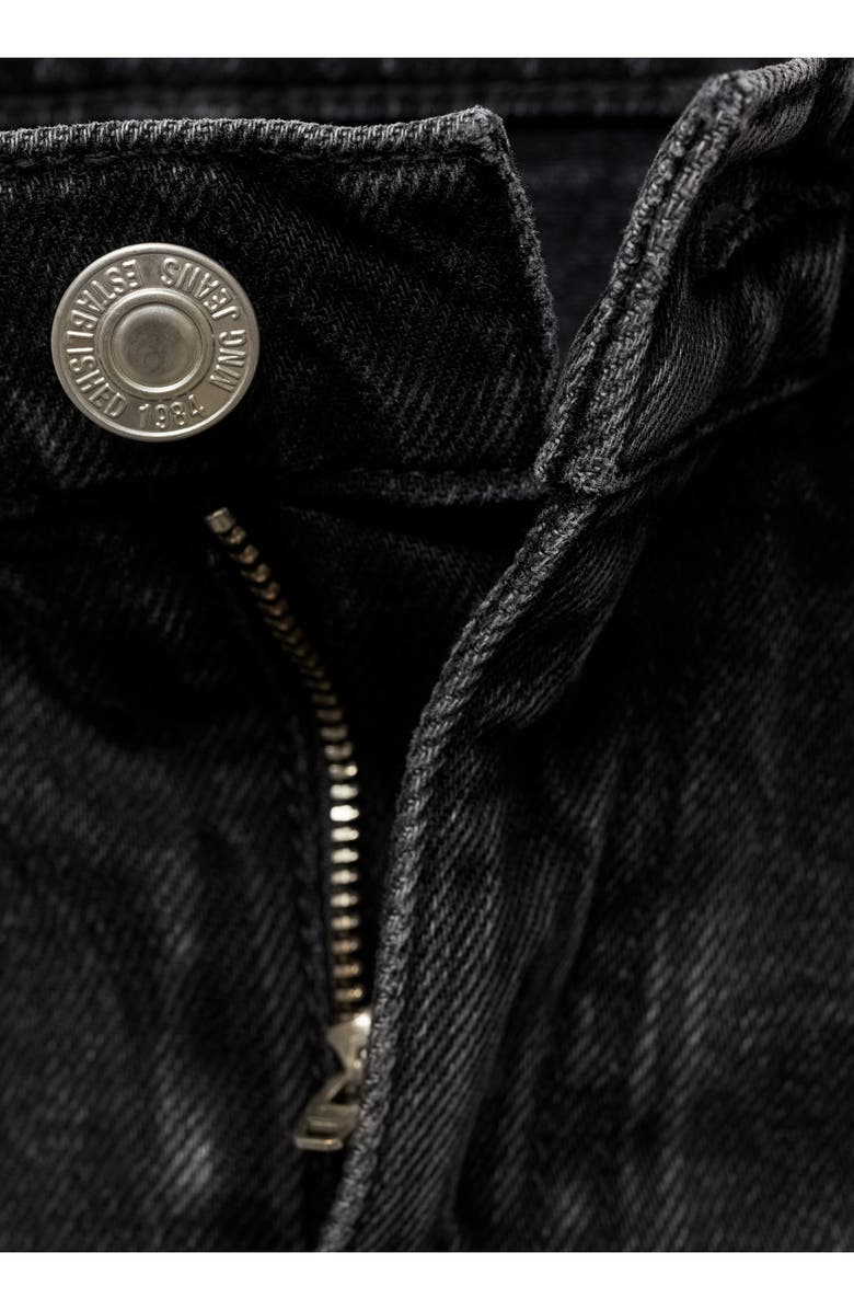 MANGO Turn-Up Hem Straight Leg Jeans, Alternate, color, 