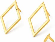 REBL Open Chevron Jacket Earrings