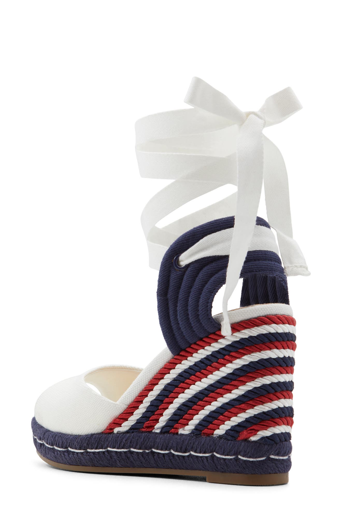 Draper James Ophelia Ankle Tie Espadrille Wedge Sandal, Alternate, color, 