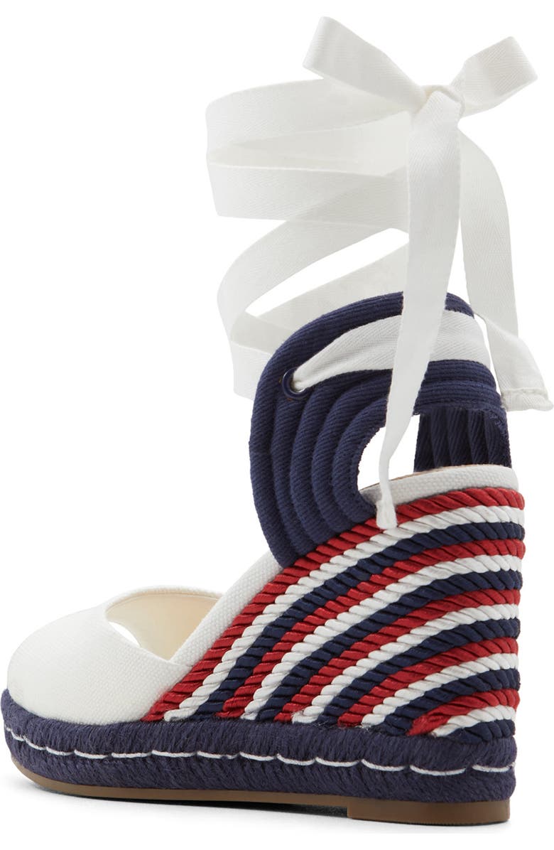 Draper James Ophelia Ankle Tie Espadrille Wedge Sandal, Alternate, color,