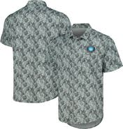 ANTIGUA Men's Antigua Black Charlotte FC Resort Button-Up Shirt