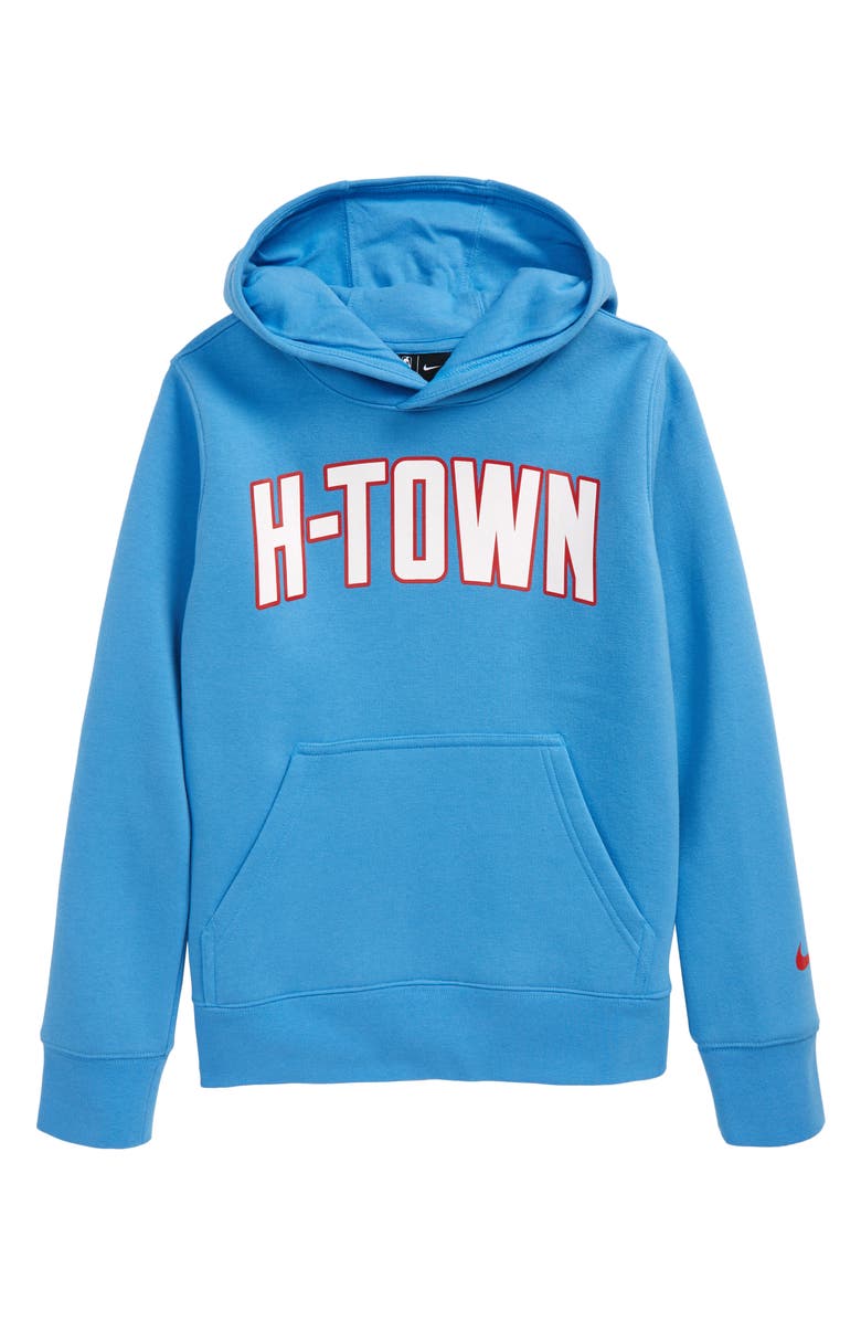 Nike Kids' NBA Houston Rockets City Hoodie, Main, color,