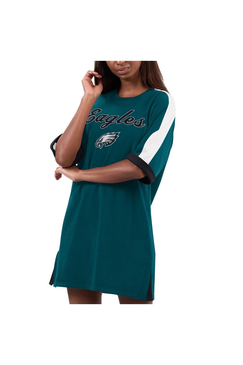 Women's G-III 4Her by Carl Banks Green Philadelphia Eagles Flag Sneaker Dress, Main, color, Green