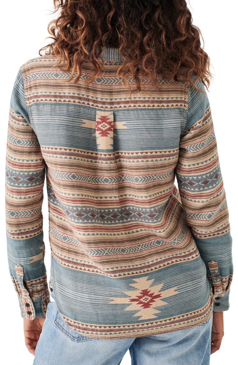 Faherty x Doug Good Feather Organic Cotton Overshirt, Alternate, color, 