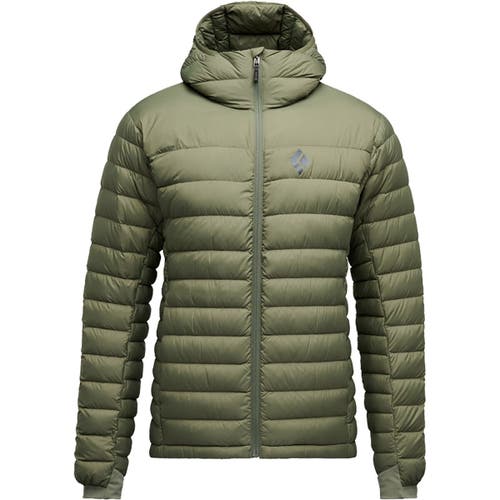 Black Diamond Access Down Hooded Jacket In Brown