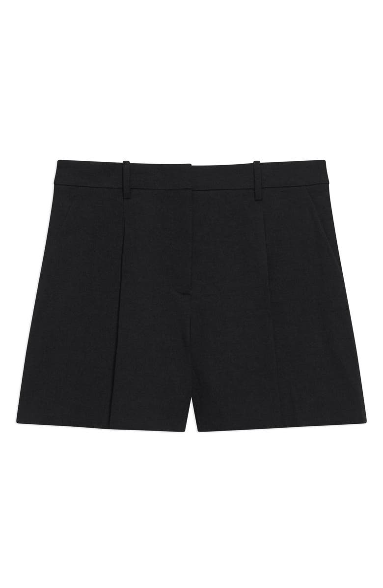 Theory Fluid Linen Blend Shorts, Alternate, color,