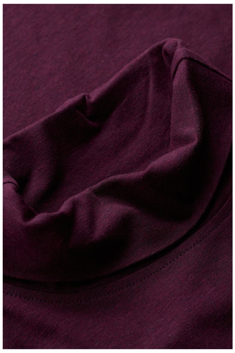 Landing Roll Neck Top, Alternate, color, DARK HELLEBORE