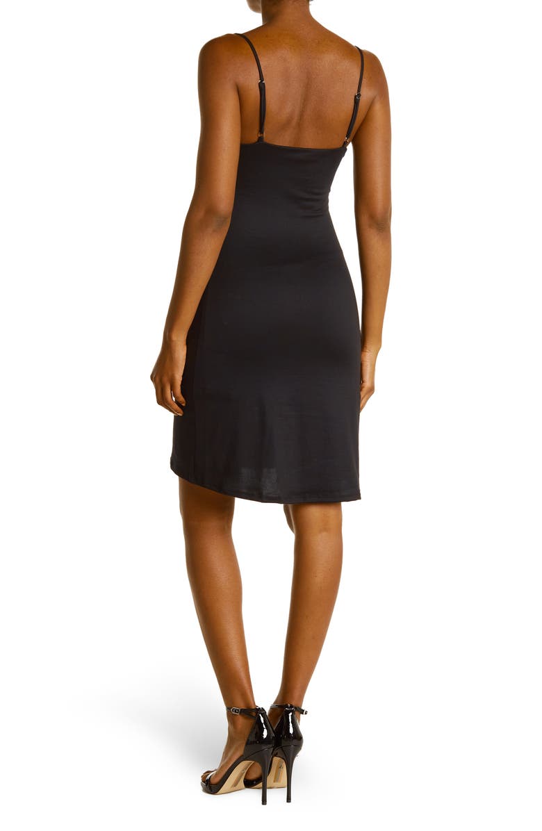 Velvet Torch Drape Neck Slip Dress, Alternate, color,