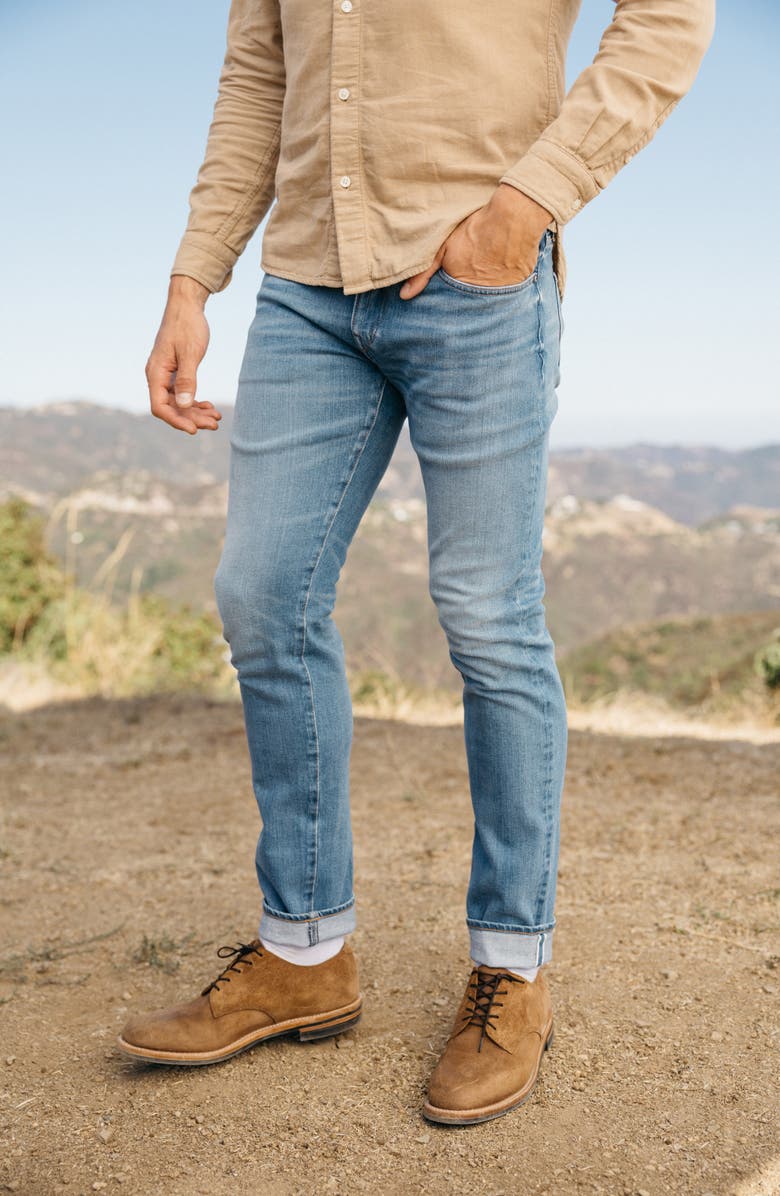 HIROSHI KATO The Pen Slim Fit 10.5-Ounce Stretch Selvedge Jeans, Alternate, color, 