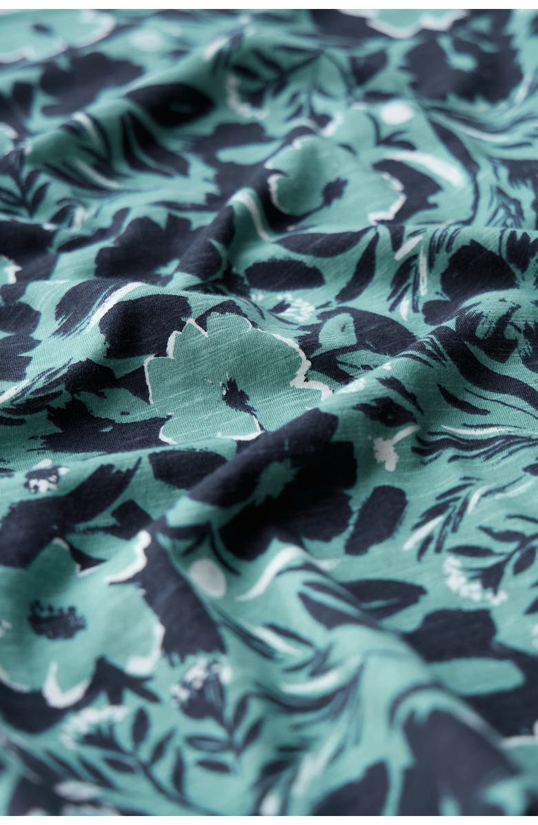 Seasalt Cornwall Tremayne Quay Floral Organic Cotton Top, Alternate, color, Summer Shadows Sardine