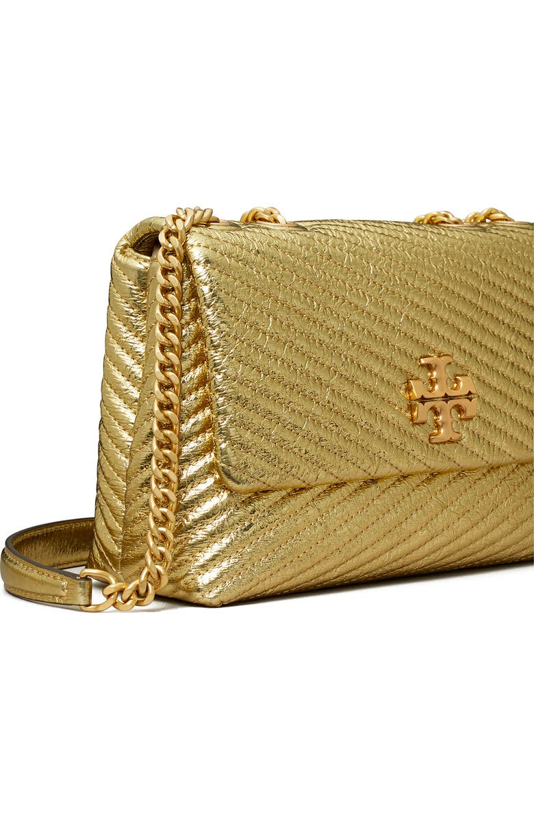 Tory Burch Small Moto Quilted Metallic Leather Convertible Shoulder Bag, Alternate, color,