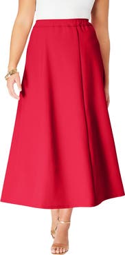 Roaman's Plus Size Bend Over® A Line Skirt
