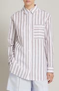 MM by Max Mara Ululo Stripe Linen Blend Shirt