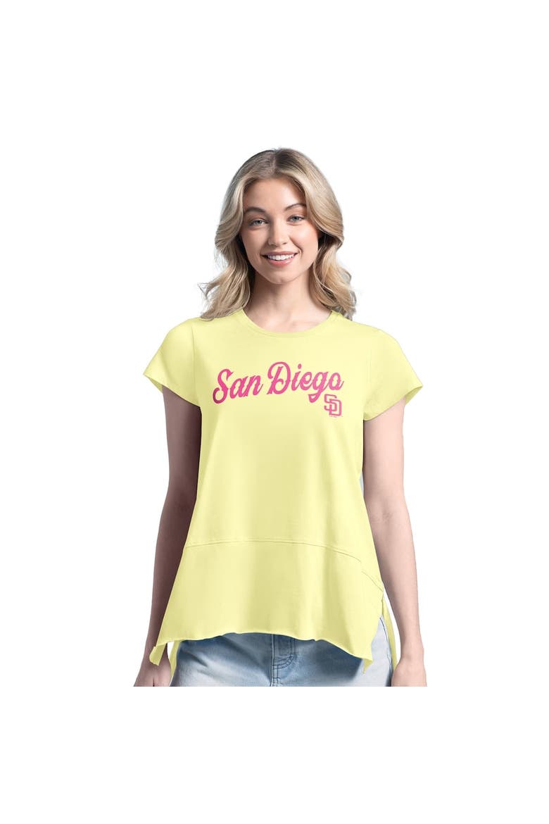 Women's Margaritaville Yellow San Diego Padres Gametime is Paradise T-Shirt, Alternate, color, Yellow
