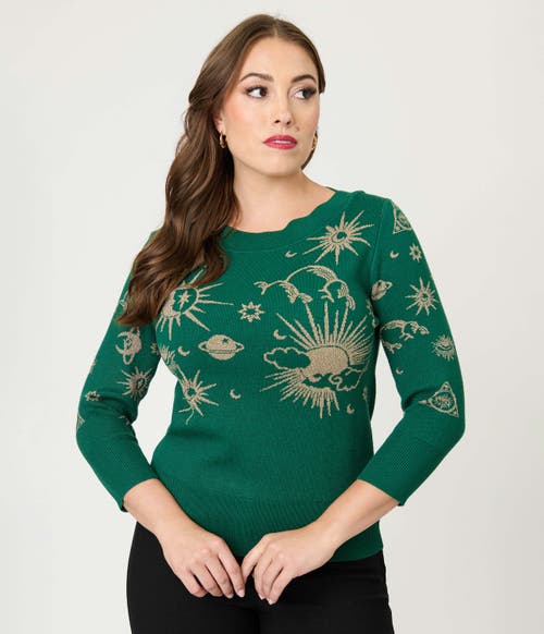 Unique Vintage Minou Sweater In Green