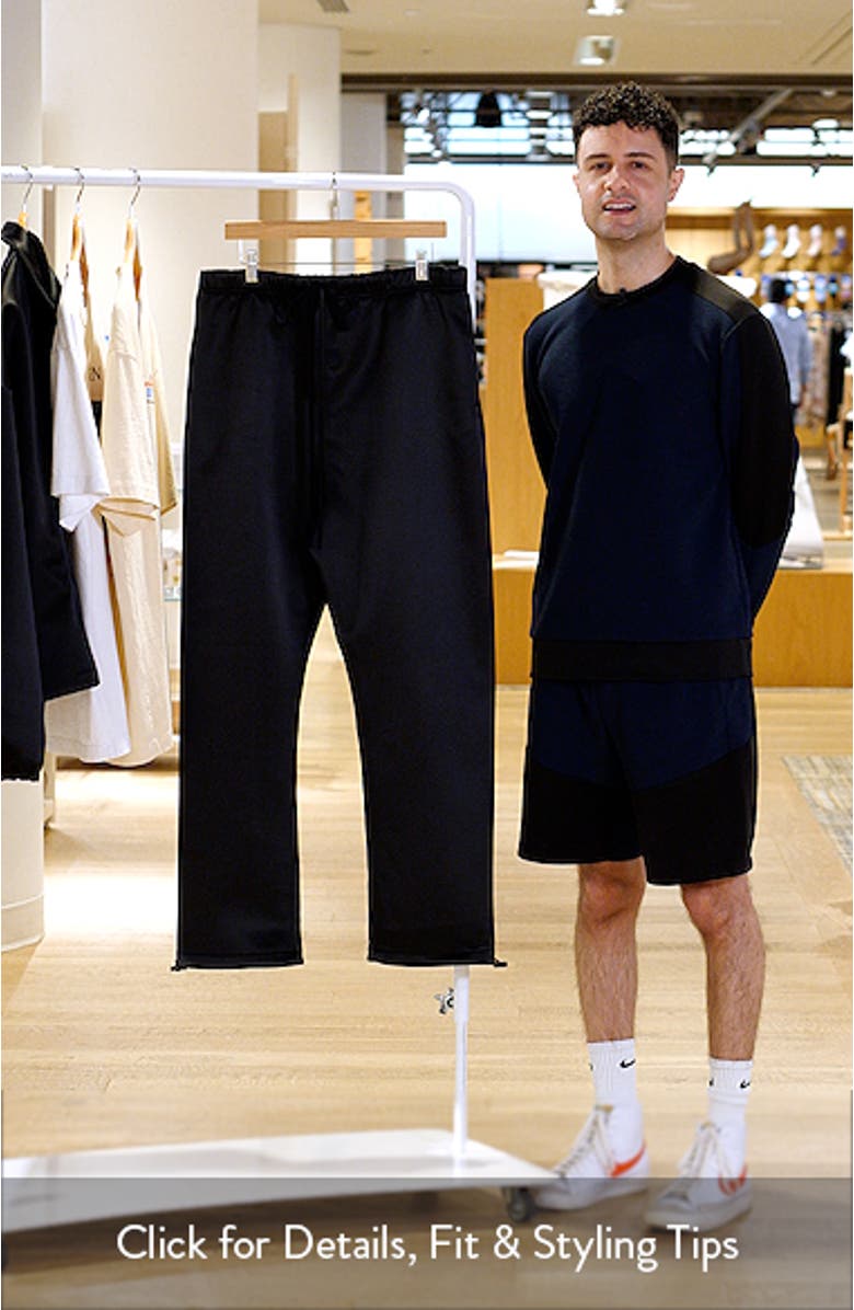 Relaxed Bonded Satin Track Pants, sales video thumbnail