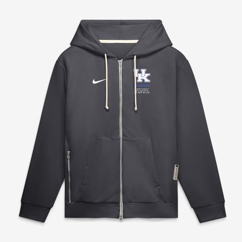 Men's Nike  Anthracite Kentucky Wildcats 2026 Sideline Standard Issue Dri-FIT Full-Zip Hoodie