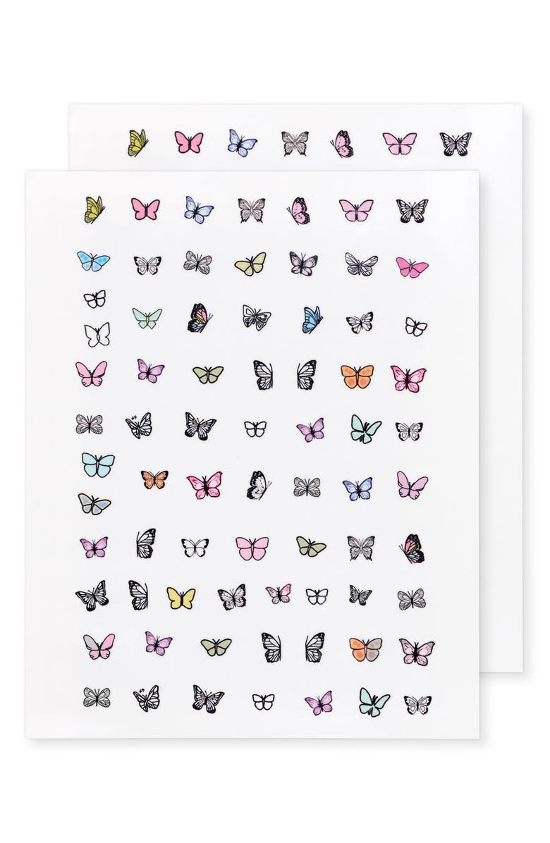 INKED by Dani Butterfly Nail Art Temporary Tattoos, Main, color, Multi