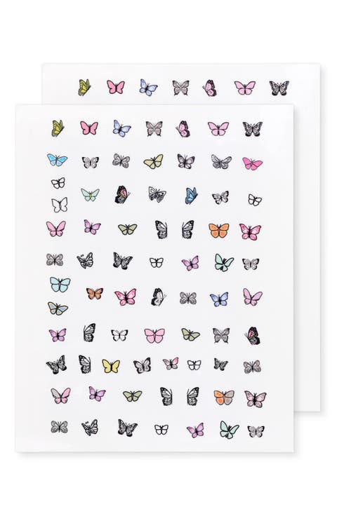 Butterfly Nail Art Temporary Tattoos