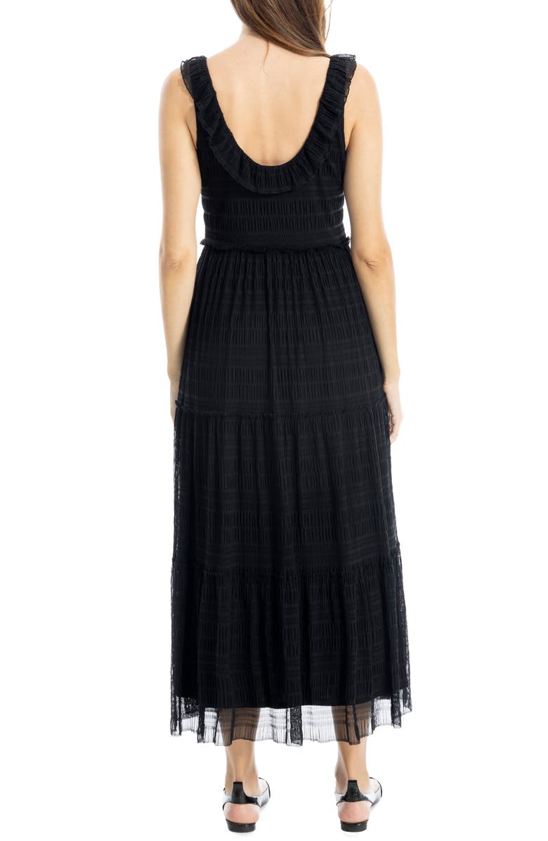 MAX STUDIO Tiered Maxi Dress, Alternate, color, Black