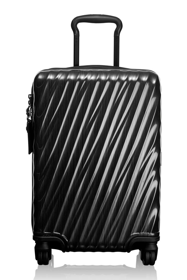 19 Degree 21-Inch International Wheeled Carry-On, Main, color, BLACK