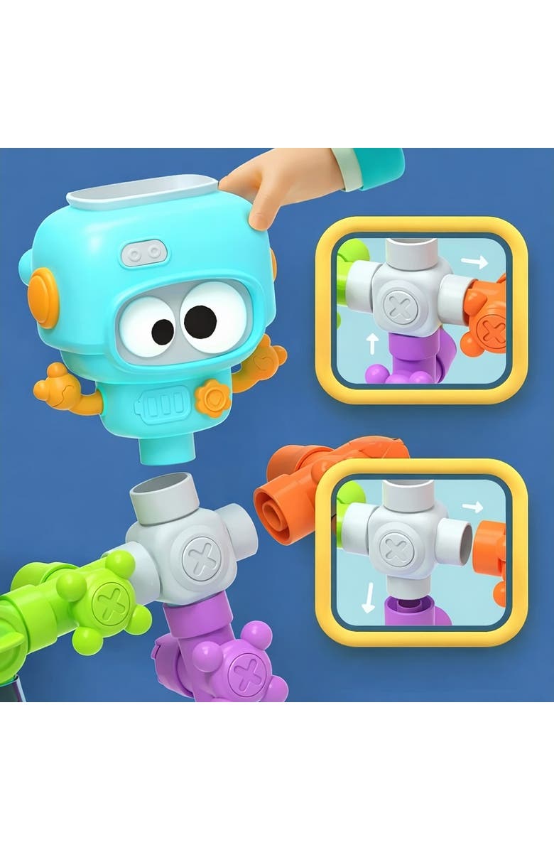 Sperric Build and Splash Educational Water Bath Toy Set, Alternate, color, Multicolor