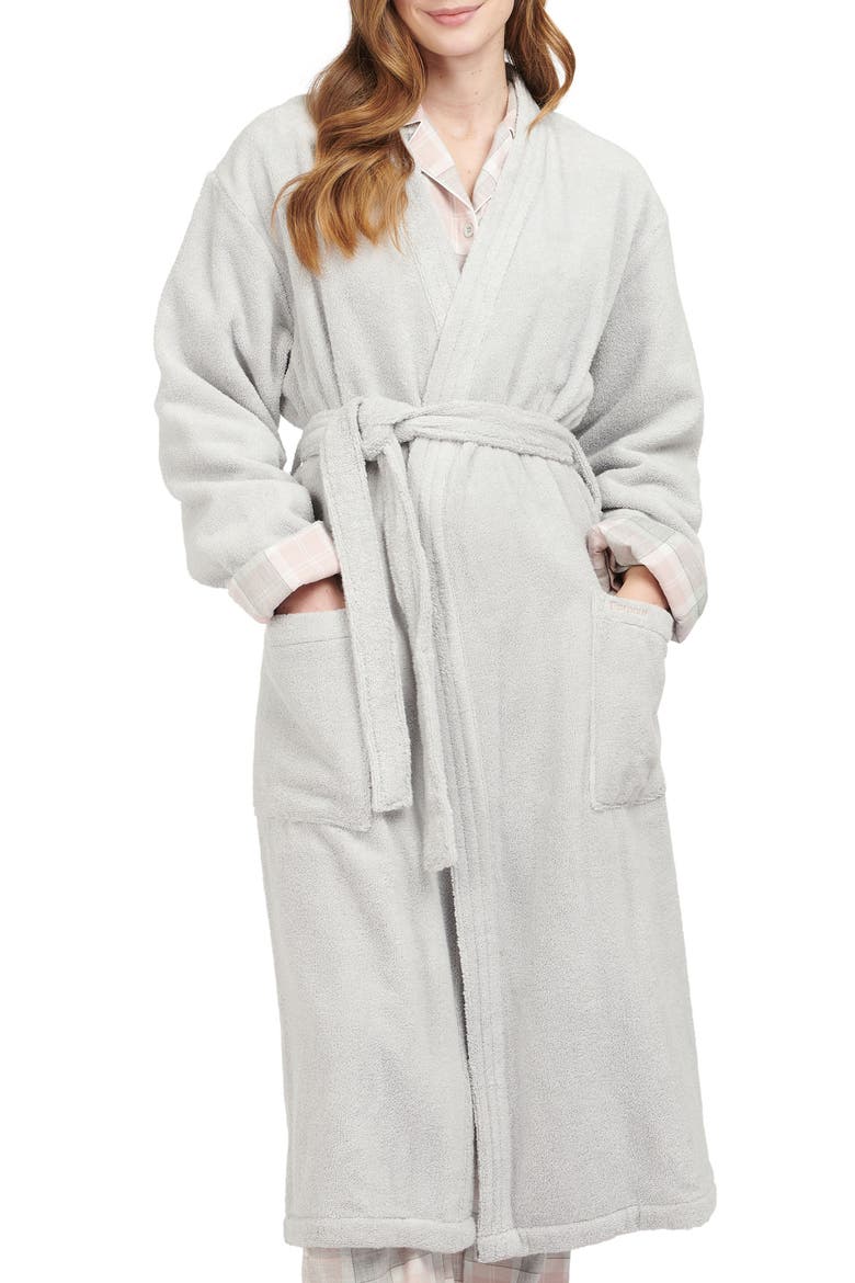 Ada Cotton Terry Cloth Robe, Main, color, GREY