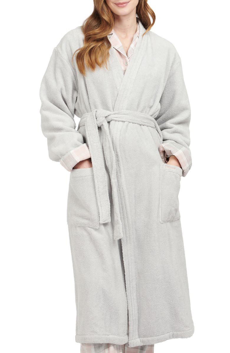 Barbour Ada Cotton Terry Cloth Robe, Main, color, 