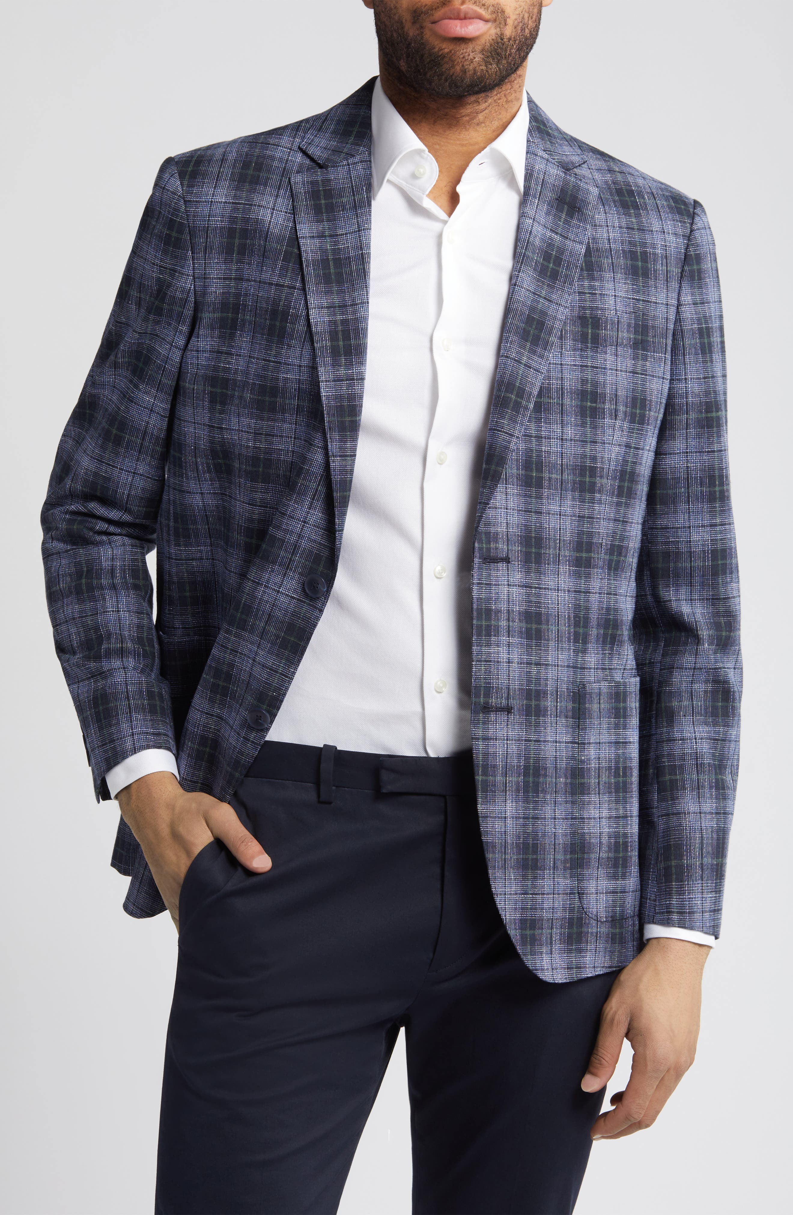 selected NAVY VISTA PLAID