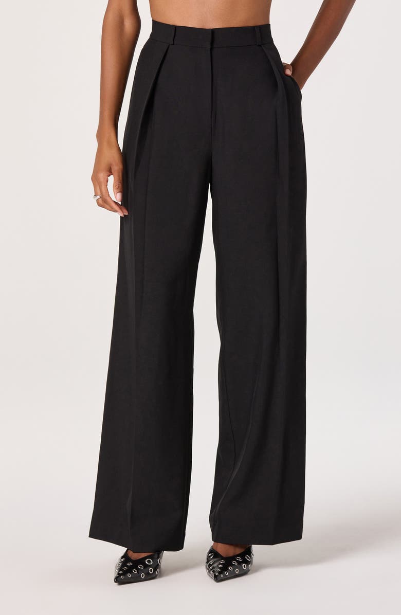 ASTR the Label Pleated Pants, Alternate, color, Black