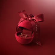 Astrid & Miyu Illusion Ornament Bauble Huggie Hoop Earrings