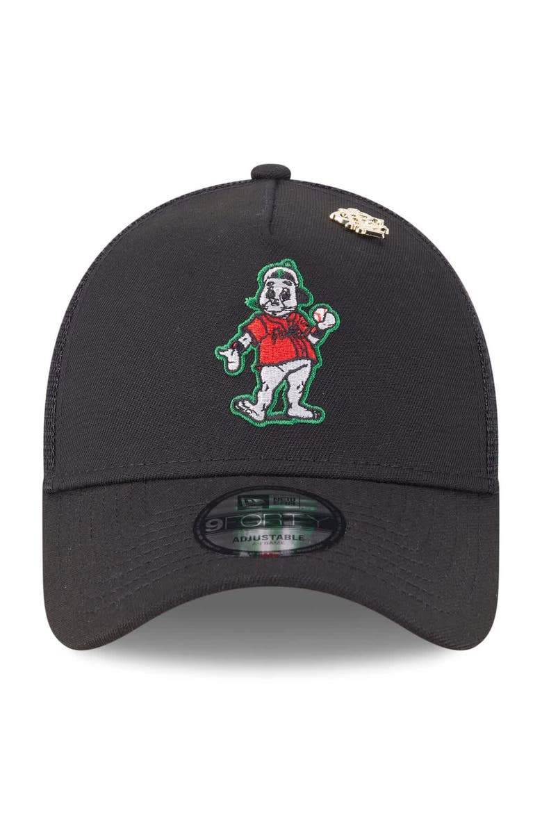 New Era Men's New Era Black San Francisco Giants 2025 Big League Chew A-Frame 9FORTY Adjustable Trucker Hat, Alternate, color, Black