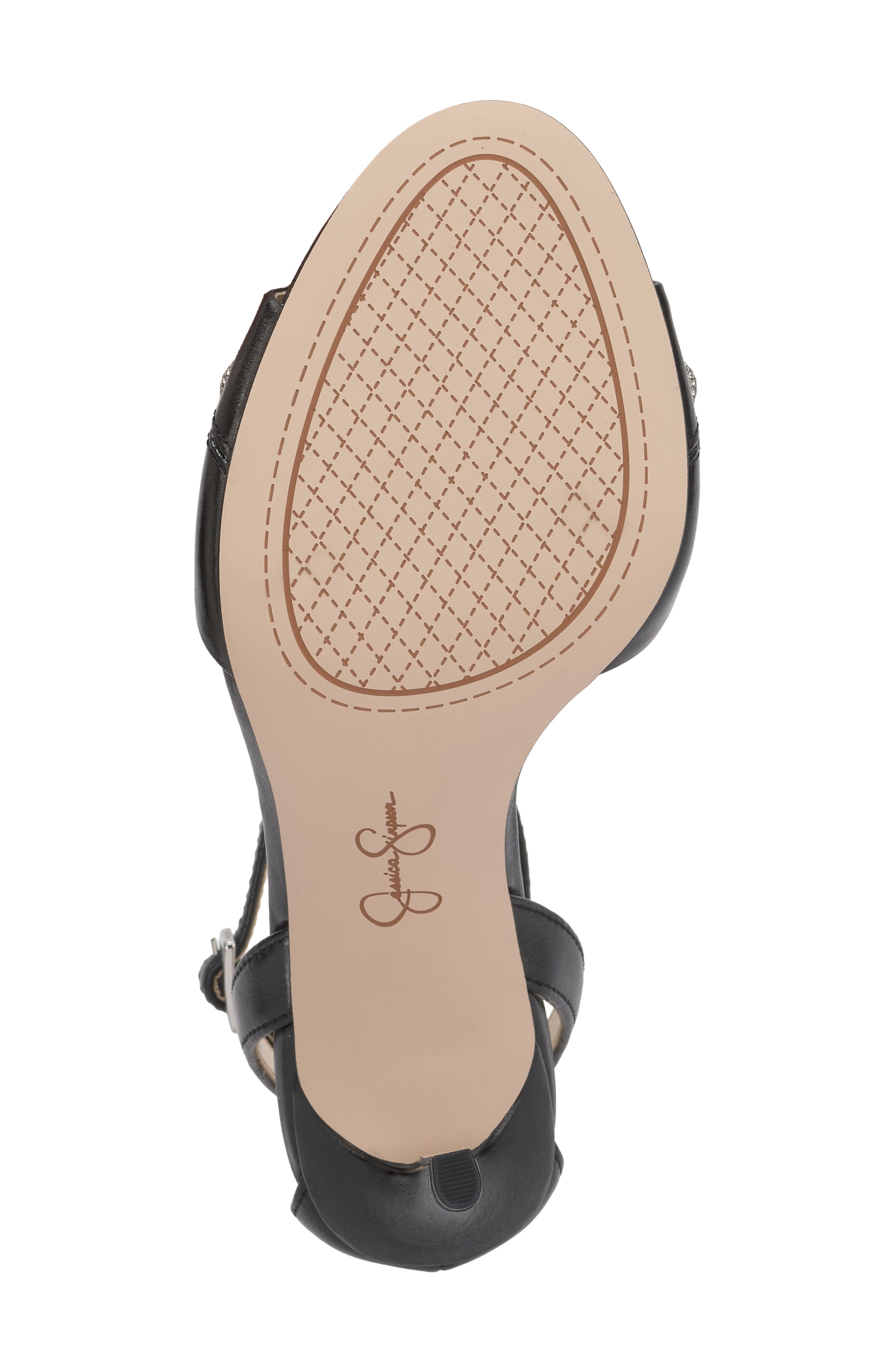 Jessica Simpson Juminee Ankle Strap Sandal, Alternate, color, Black Matte