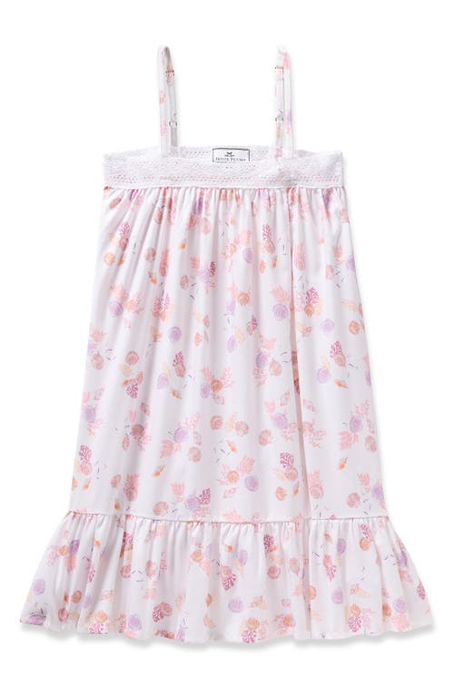 Petite Plume Girl's Lily Seashell Splendor Nightgown In White