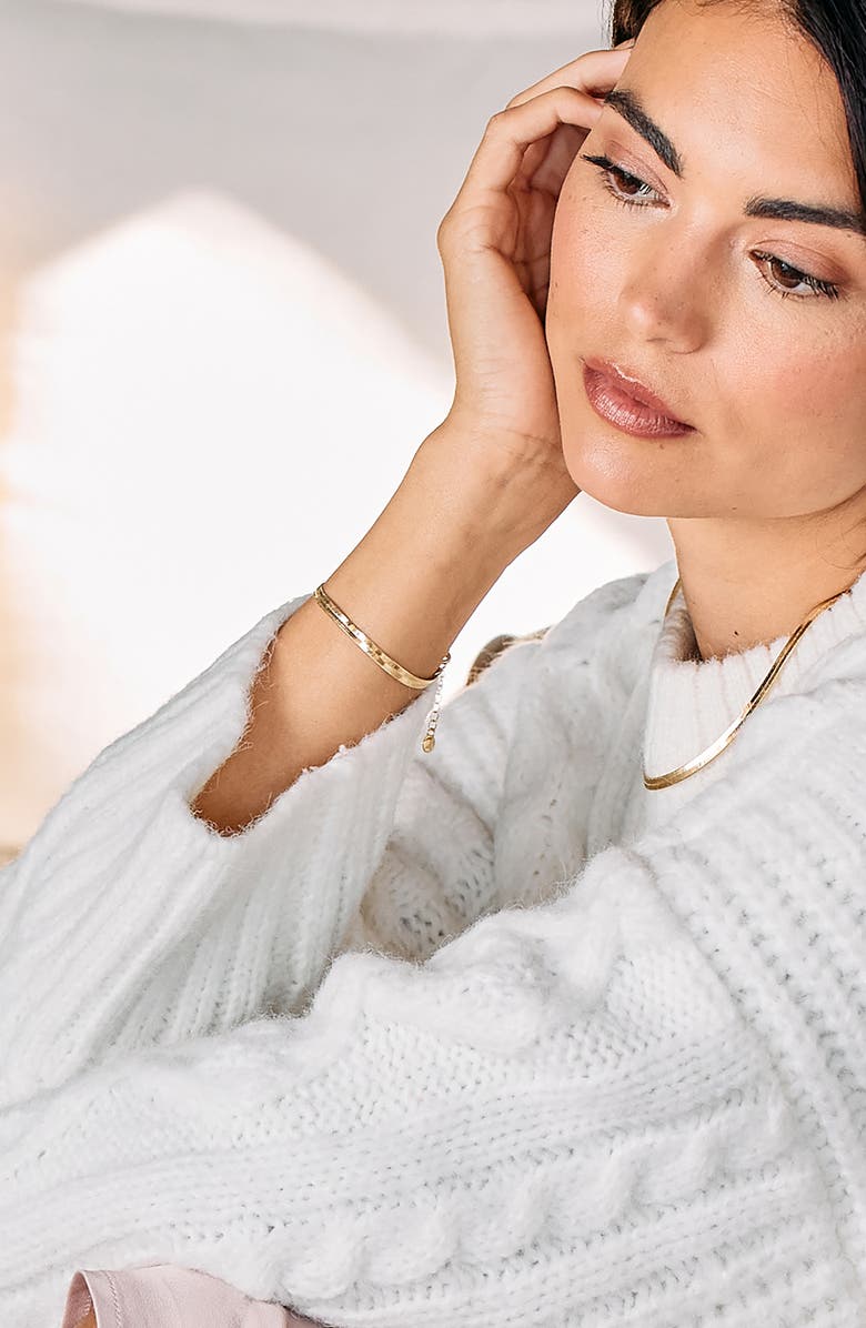 Brook and York Hazel Herringbone Bracelet, Alternate, color,