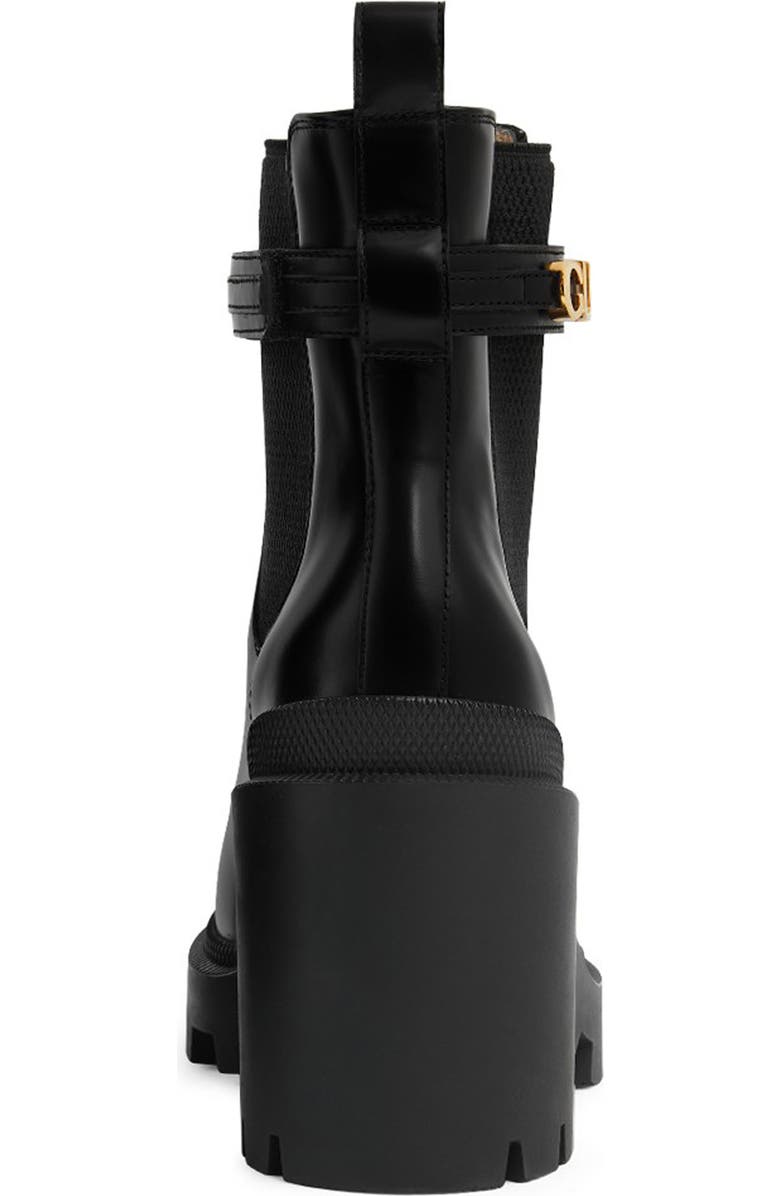 Gucci Trip Logo Strap Chelsea Boot, Alternate, color,