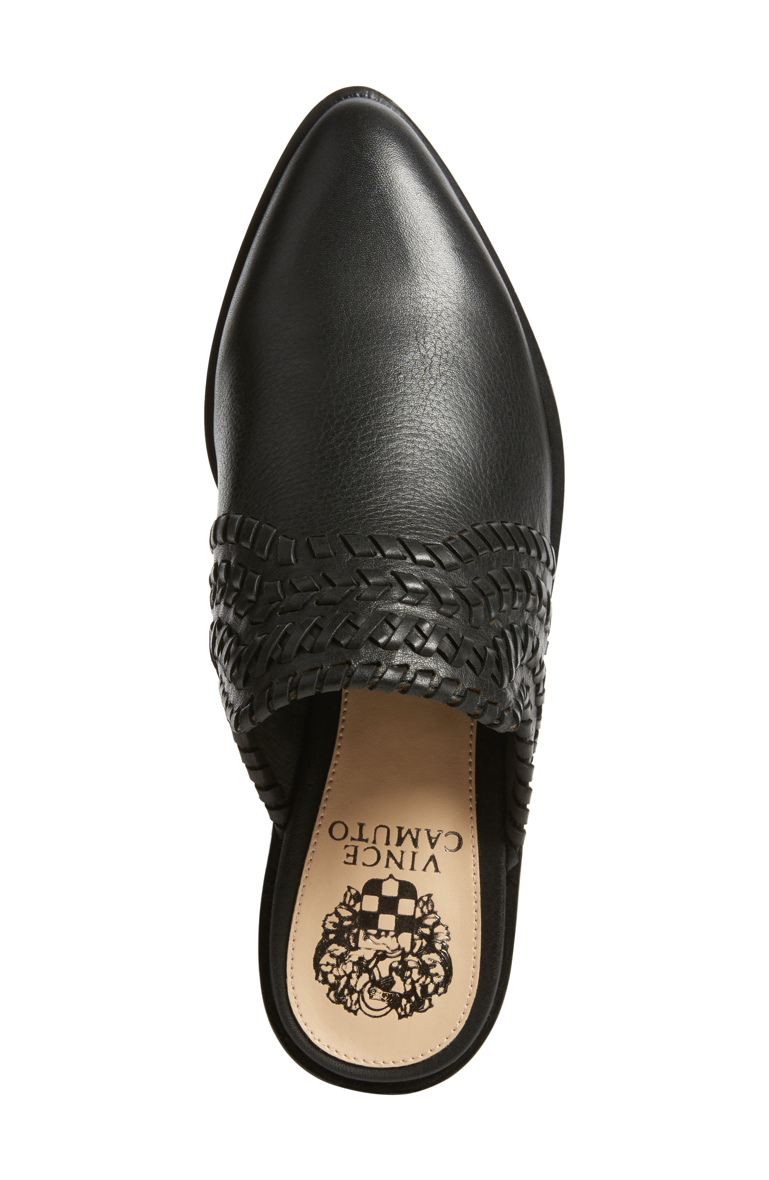 Sona Mule, Alternate, color, BLACK LEATHER