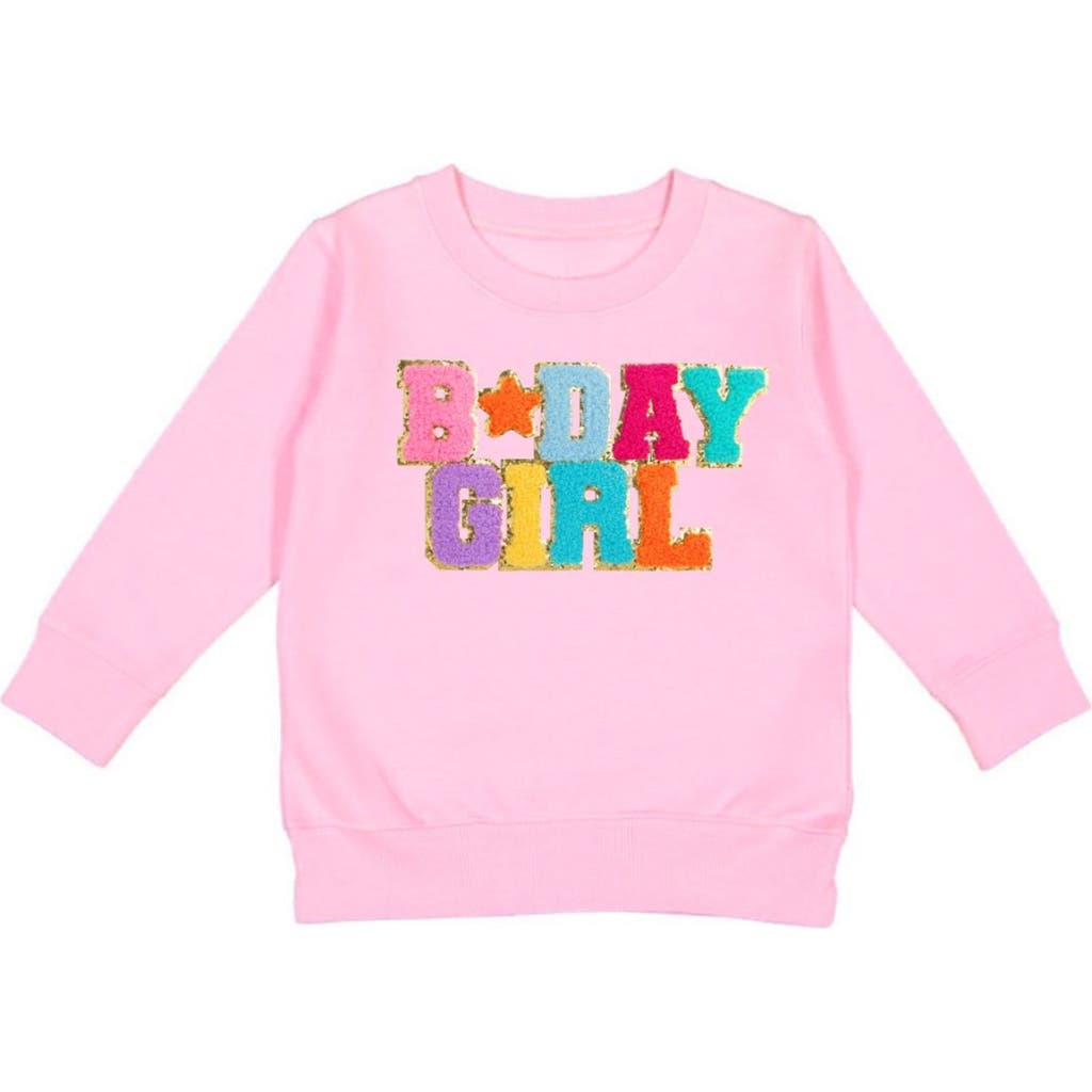 Sweet Wink Girls' Birthday Patch Sweatshirt - Little Kid, Big Kid In Pink