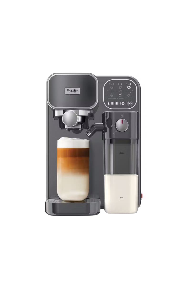 Mr. Coffee Prima Latte Luxe Espresso Maker, Main, color, Grey