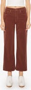 MOTHER The Maven Mid Rise Ankle Wide Leg Corduroy Pants