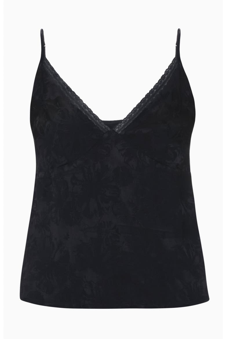 Amber Jacquard Cami, Alternate, color, Noir