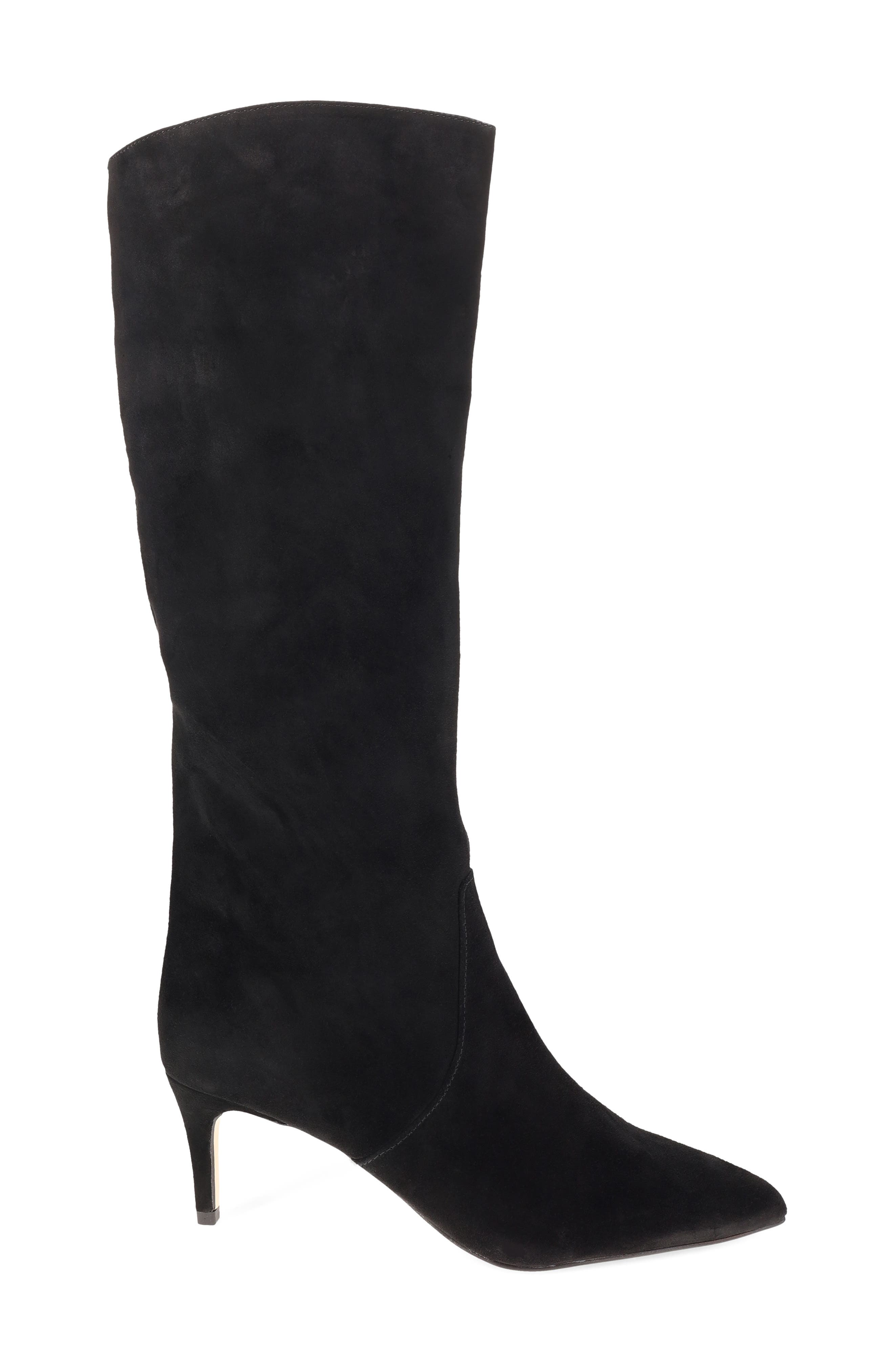 Ravina Leather Tall Boot, Alternate, color, BLACK