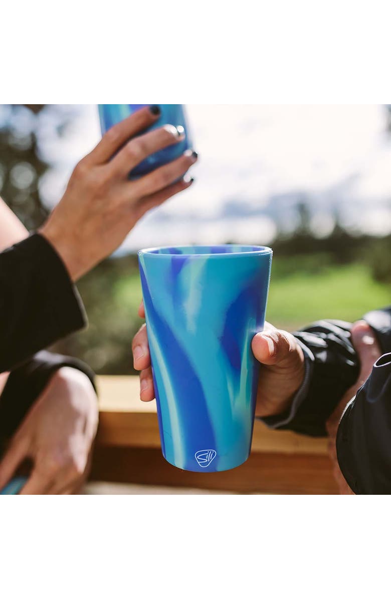 Silipint Silicone Pint Glasses, 2 Pack Arctic Sky 16Oz, Alternate, color, 