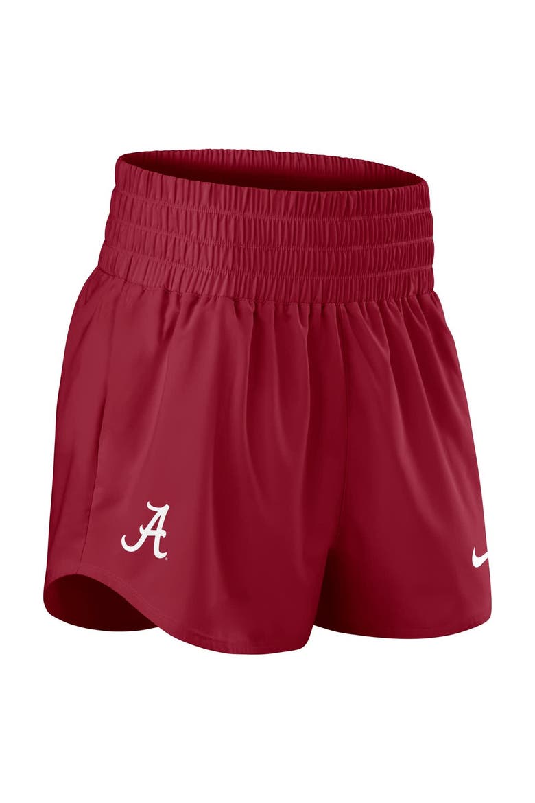 Women's Nike Crimson Alabama Crimson Tide Performance One Dri-FIT High-Rise Shorts, Alternate, color, Crimson