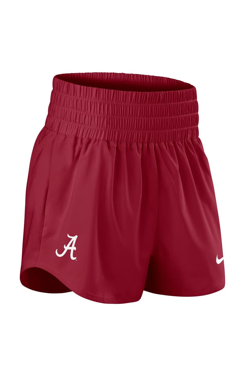Nike Women's Nike Crimson Alabama Crimson Tide Performance One Dri-FIT High-Rise Shorts, Alternate, color, Crimson