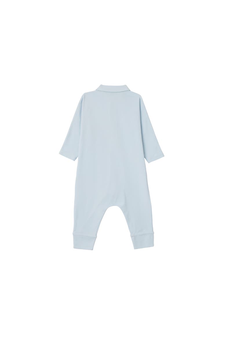 Stretch Cotton Three-piece Baby Gift Set, Alternate, color, Bright sky blue