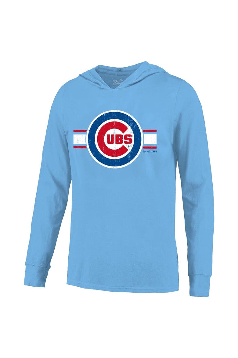 Men's Majestic Threads Pete Crow-Armstrong Light Blue Chicago Cubs Lightweight Name & Number Hoodie, Alternate, color, Light Blue